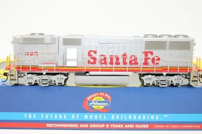 Athearn HO Scale ATSF Santa Fe Warbonnet GP60B Diesel Locomotive #325 DCC Ready - Image 1 of 4