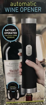 Abridor de vino automático Sharper Image funciona con pilas con cortador de lámina incluido Foto 1 de 4