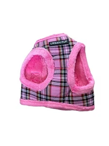 Urban Pup Fur Lined Tartan Dog Harness - Picture 1 of 2