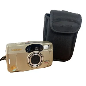 Samsung Fino 700 XL analoge Kleinbildkamera Millennium Edition Gold + Pentax Gehäuse - Bild 1 von 5