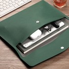 DIN A4 multifunktionale Ledermappe Schreibtisch Büroartikel Dokumentenhülle