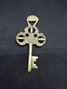 Monastery Key Ornate Solid Brass Patina - Picture 1 of 2