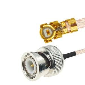 5 szt. RG178 IPX UFL U.FL do BNC Wtyczka Złącze RF Pigtail Mini PCI Jumper - Zdjęcie 1 z 5