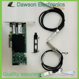 HP NC552SFP 10Gb 2-port Ethernet Server Adapter 614506-001 614203-B21 2* 1M SFP+ - Picture 1 of 4