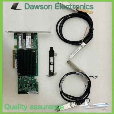 HP NC552SFP 10Gb 2-port Ethernet Server Adapter 614506-001 614203-B21 2* 1M SFP+ - Image 1 of 4