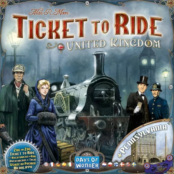 Ticket To Ride United Kingdom & Pennsylvania Map Collection #5 Game Expansion - Image 1 of 4
