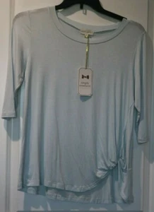 Simply Southern Top Shirt Knoten Style SP18 Baby Himmelblau Neu mit Etikett  - Bild 1 von 1