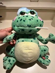 Fieberfrosch 12 Zoll animiertes Singen Plüsch leichte Wangen Bewegung musikalische Kuschelscheune - Bild 1 von 8