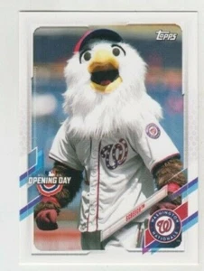 Screech 2021 TOPPS OPENING DAY MASCOT CARD #M-14 WASHINGTON NATIONALS - Picture 1 of 1