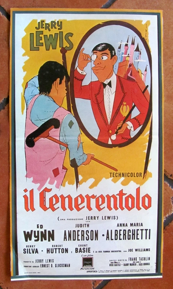 Reproduktion Plakat - Jerry Lewis Die Cinderfella - 26x46 - State Neu - Bild 1 von 1