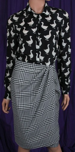 Autentico abito donna blusa gonna Moschino cheap&chic US 6 Made in Italy