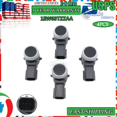 NUEVO sensor PDC de asistencia de estacionamiento para Dodge Chrysler Jeep Ram 2009-2018 4 piezas 1EW63TZZAA Foto 1 de 4