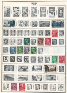 FRANCE 1945-1949  Very Fine Used Stamps Hinged on list: 2 Sides - Picture 1 of 2