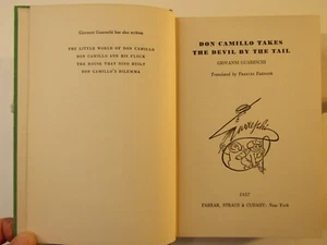 DON CAMILLO TAKES THE DEVIL BY THE TAIL By Giovanni Gaureschi 1st Printing 1957 - Picture 1 of 10