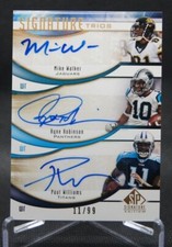2009 SP Signature Edition Trios 11/99 Mike Walker Paul Williams Ryne #T-BDF Auto