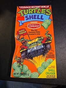 1990 Teenage Mutant Ninja Schildkröten Muschel Kekse köstlich werkseitig versiegelt - Bild 1 von 11
