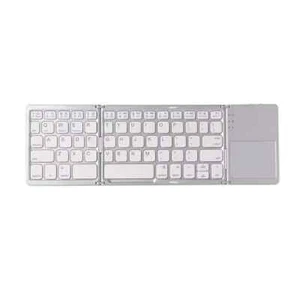 MINI FOLDABLE BLUETOOTH KEYBOARD with TOUCHPAD for IOS ANDROID WINDOWS UNIVERSAL - Picture 1 of 15