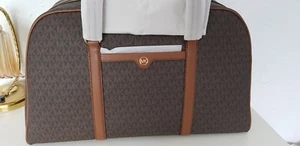 Michael Kors Mk Brown Weekender/duffle/holdall /Traveller  48W x 27h x 19cm - Picture 1 of 9