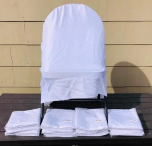 Lot Of Twenty (20) Folding Chair Covers Wedding Party Dining Banquet Event New - Picture 1 of 10