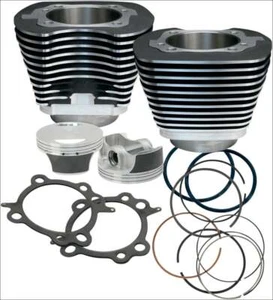 S&S Cycle 106" CI Big Bore Cylinder Kit Black 10:1 Compression 07-16 Harley - Bild 1 von 2