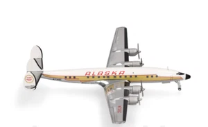 1:200 Herpa ALASKA Lockheed L-1649 Passenger Airplane Diecast Aircraft Model - Picture 1 of 1