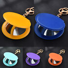 Folding Mini Round Cosmetic Mirror Key Ring Key Chain Charm Pendant for Women