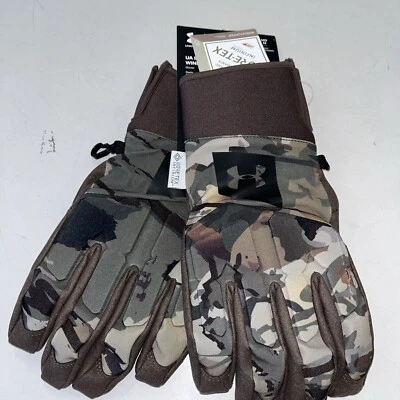 Under Armour UA Gore Tex WINDSTOPPER® Storm Camo Camouflage Waterproof Gloves m - Image 1 of 4