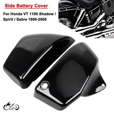 Motorcycle Battery Side Cover For Honda Shadow Aero Sabre 1100 VT1100C2 C3 Black Foto 1 de 4