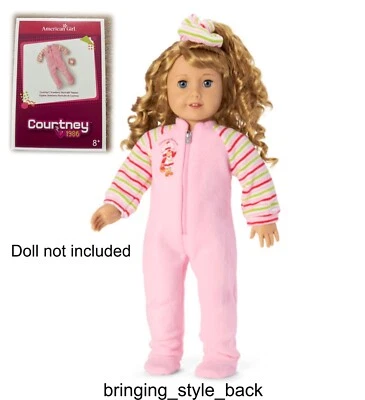 American Girl Muñeca Courtney's Fresa Shortcake Pijama ¡NUEVO Y Sellado en Caja! Foto 1 de 4