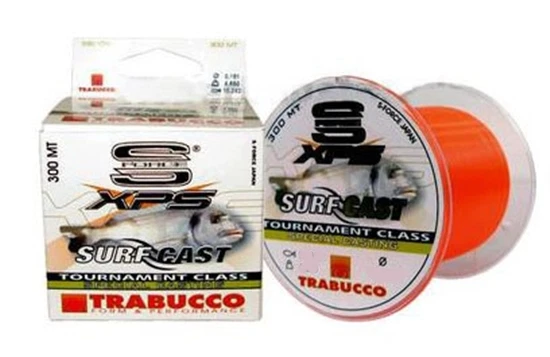 MONOFILO TRABUCCO XPS SURF CAST 0,30mm 300mt SILICONICO FLUO SURFCASTING  - Immagine 1 di 1