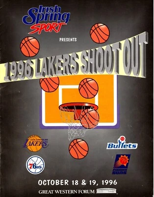 1996 Los Angeles Lakers Kobe Bryant Western Forum Home Debut Program - Image 1 of 4
