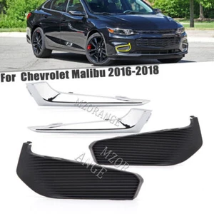 4 piezas cubierta de rejilla con luz antiniebla moldeo cromo adornos para Chevrolet Malibu XL 2016-18 - Imagen 1 de 12