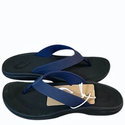 Sandalias de playa Olukai Ohana negras para mujer talla 11 nuevas Foto 1 de 4