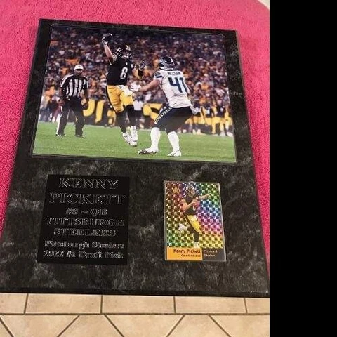Kenny Pickett Pittsburgh Steelers Rookie plaque - New Lower Pricing!! Cover