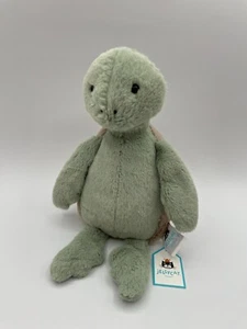 Nuevas etiquetas auténticas medianas Jellycat originales Bashful Turtle 11" verde tostado - Imagen 1 de 10