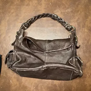 Madi Pelleteria Y2K Brown Leather Large Slouchy Hobo Bag - Picture 1 of 6