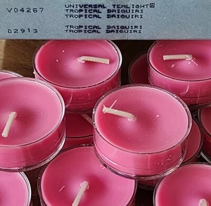 NEW Retired PartyLite Tealight Candles TROPICAL DAIQUIRI Round Votives Box of 12 - Picture 1 of 4