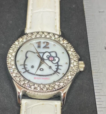 Cool, BLINGY & Cute HELLO KITTY SANRIO Watch Silver Free shipping & New Battery - Image 1 of 4