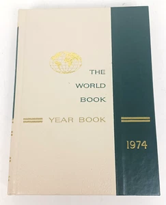 Vtg The World Book Yearbook 1974 Review of Events of 1973 Hard Cover 608 Pages - Imagen 1 de 12