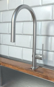 Talis N 72800801 Rubinetto Cucina ad Arco Alto Ottico in Acciaio, O-Style 2 Spray - Foto 1 di 5