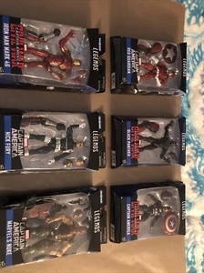 MARVEL LEGENDS Full Set Captain America Nick Fury Giant Man Ant-Man BAF NEW! - Picture 1 of 12