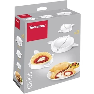 Metaltex Ravioliformer Maultaschenformer Nudeln  Teigtaschenformer 3er Set Weiss - Bild 1 von 8