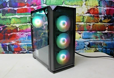 Custom RGB Gaming Desktop PC Intel Core i7 3.40 Quad 16 GB SSD Nvidia 1660 Super - Immagine 1 di 4
