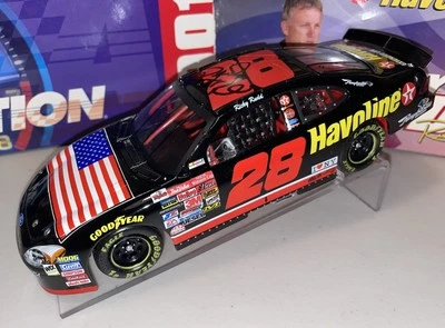 2001 Action Ricky Rudd  AUTOGRAPHED #28 Havoline/Memorial 1/24 Diecast NASCAR - Image 1 of 4