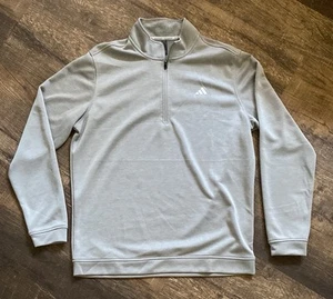 Adidas Maglione Pullover Grigio 1/4 Zip Uomo Taglia L • Nuovo con etichette • Strato Leggero - Foto 1 di 4