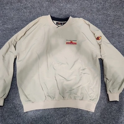 Pullover vintage Atlanta Thrashers para hombre X-grande bronceado Antigua Budweiser cortavientos Foto 1 de 4