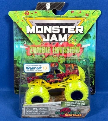 NORTHERN NIGHTMARE Monster Jam ZOMBIE INVASION Special Edition WALMART EXC Green - Image 1 of 4