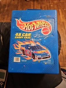 Hot Wheels 48 Car Carry Case Style Nr. 20020 blau Mattel USA 1998 - starke Gebrauchsspuren - Bild 1 von 11