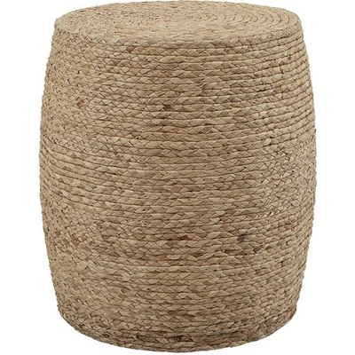 Uttermost 25187 Resort 19 inch Natural Braided Straw Wrap Accent Stool - Image 1 of 2