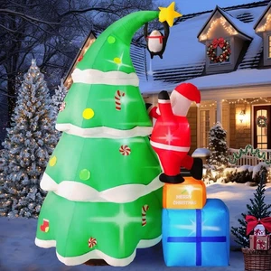 8ft Weihnachtsbaum Aufblasbar Outdoor Dekoration, Weihnachten Outdoor Dekoration... - Bild 1 von 7